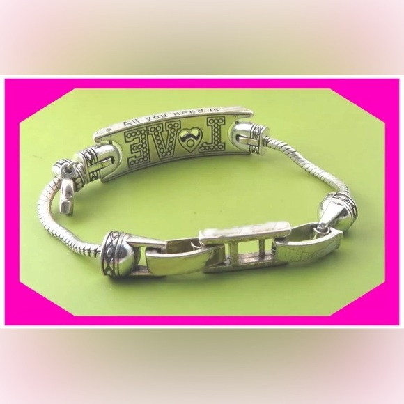 Brighton Power of Pink bracelet: LOVE, pink ribbon & add a charm- 2010 Retired - Picture 7 of 7